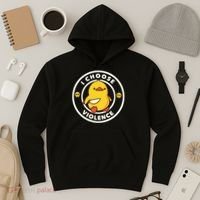 I Choose Violence Funny Duck Hoodie thumb 3