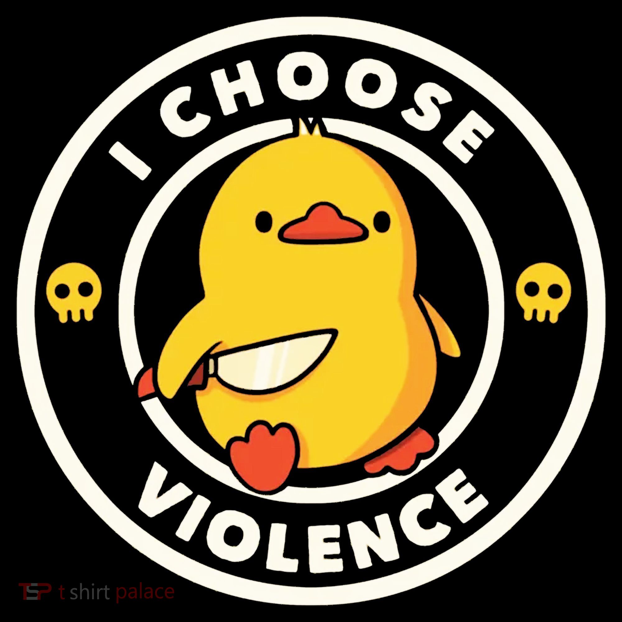 I Choose Violence Funny Duck Long Sleeve Shirt