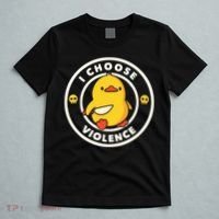I Choose Violence Funny Duck T-Shirt thumb 5