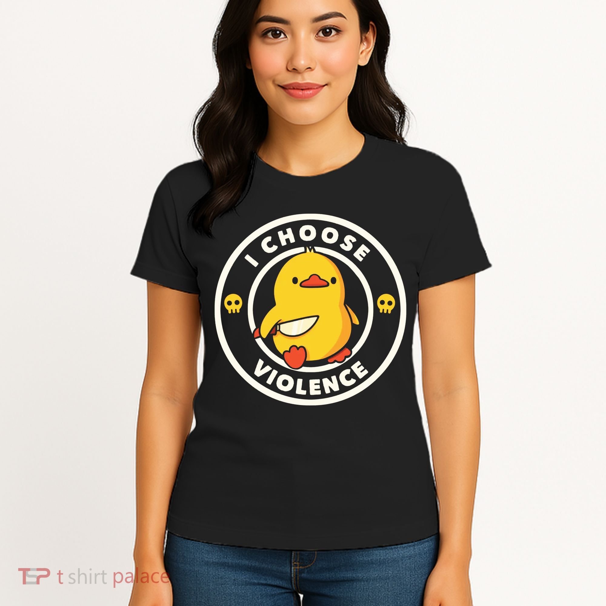 I Choose Violence Funny Duck Women's T-Shirt