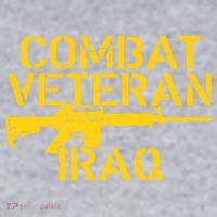 Iraq Combat Veteran Proud Women's Racerback Cropped Tank thumb 2