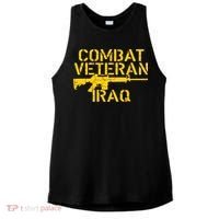 Iraq Combat Veteran Proud Ladies PosiCharge Tri-Blend Wicking Tank thumb 0