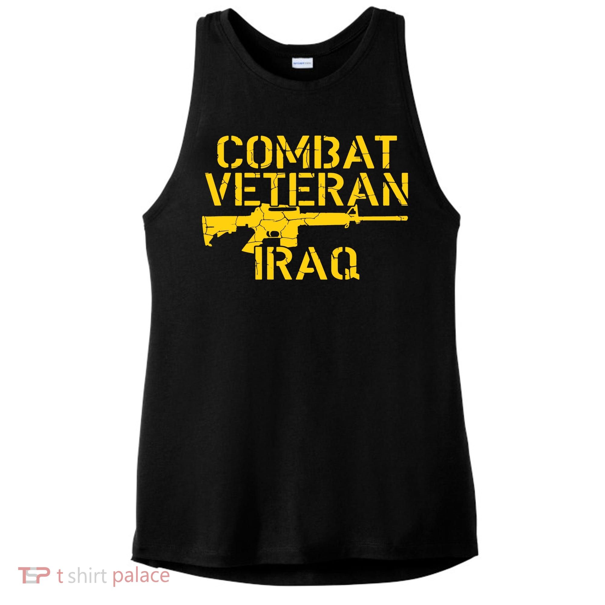 Iraq Combat Veteran Proud Ladies PosiCharge Tri-Blend Wicking Tank