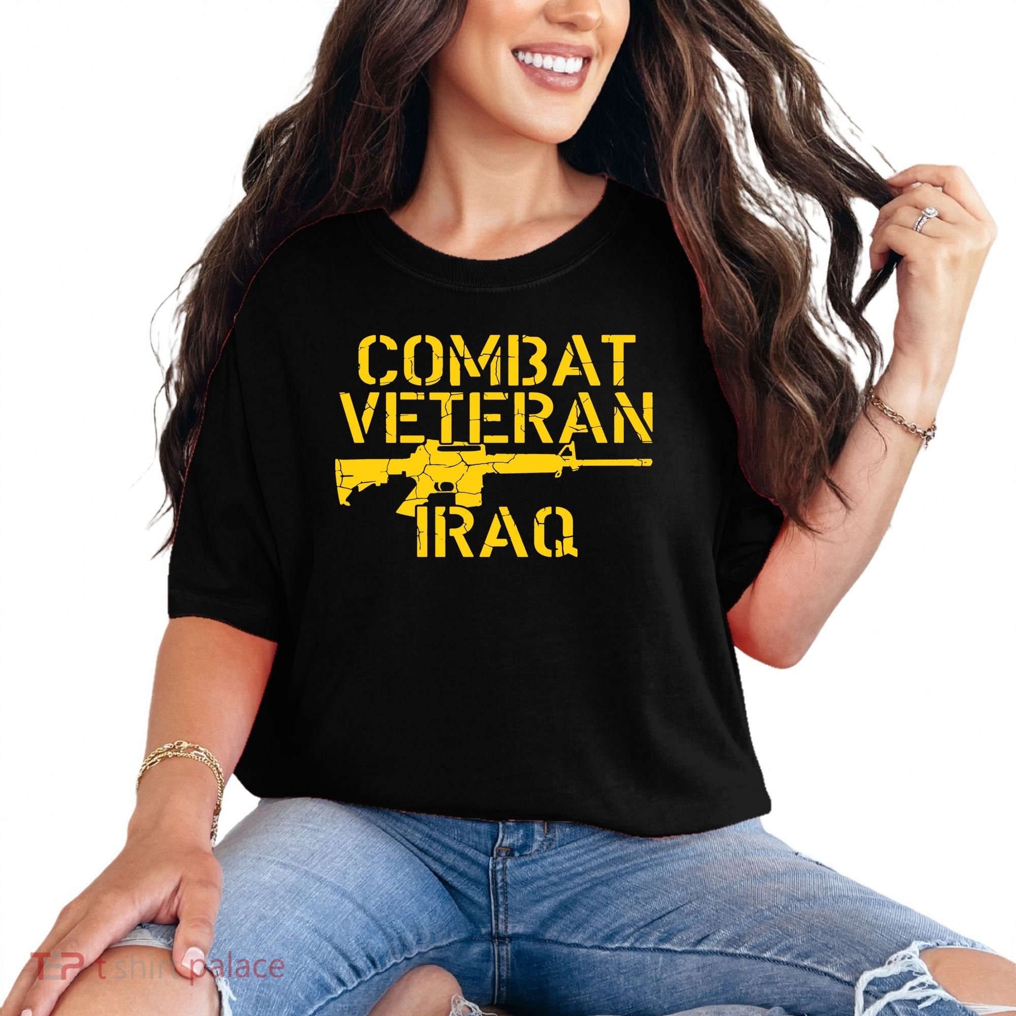 Iraq Combat Veteran Proud Comfort Colors T-Shirt