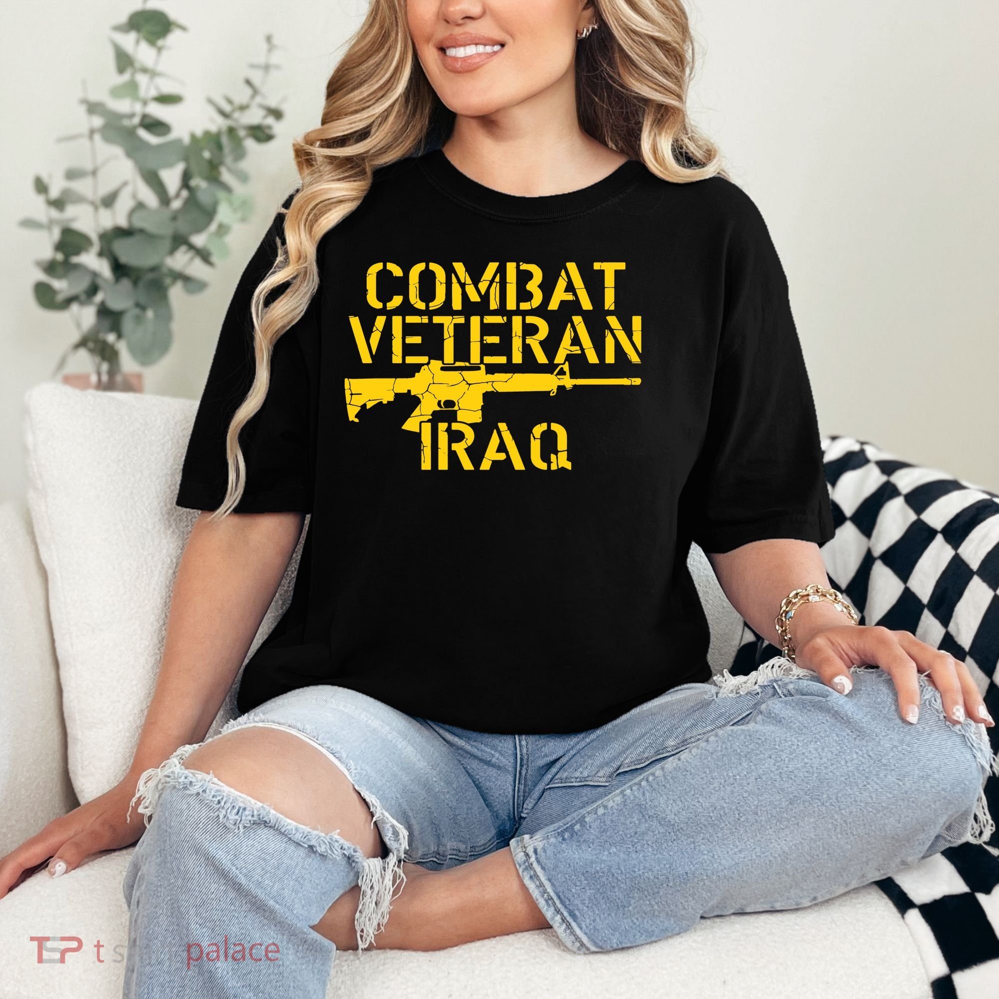Iraq Combat Veteran Proud Comfort Colors T-Shirt