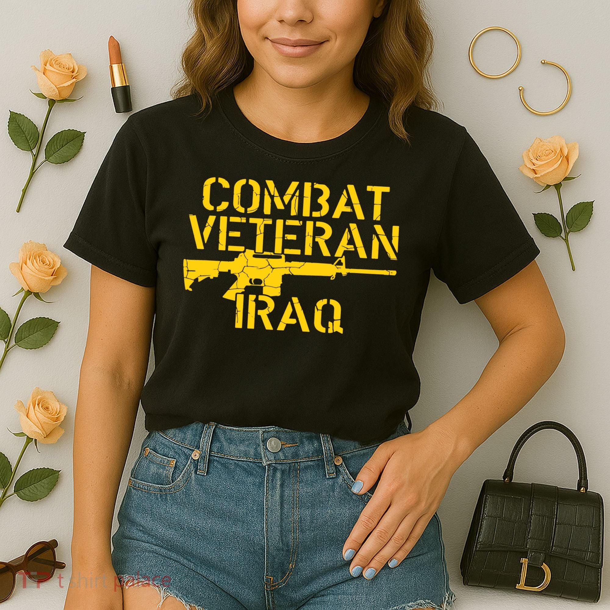 Iraq Combat Veteran Proud Comfort Colors Boxy T-Shirt