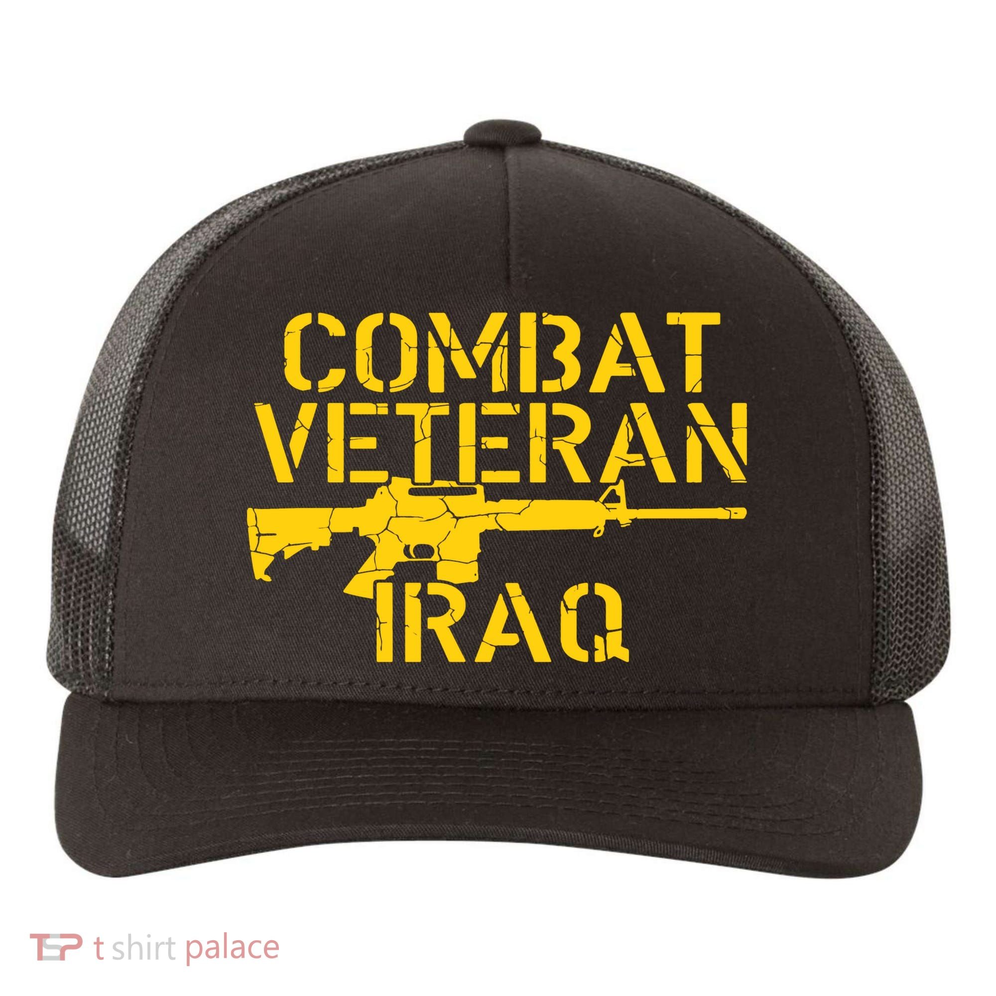 Iraq Combat Veteran Proud Yupoong Adult 5-Panel Trucker Hat