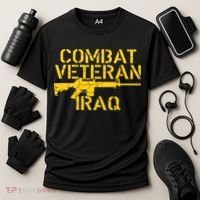 Iraq Combat Veteran Proud Cooling Performance Crew T-Shirt thumb 3