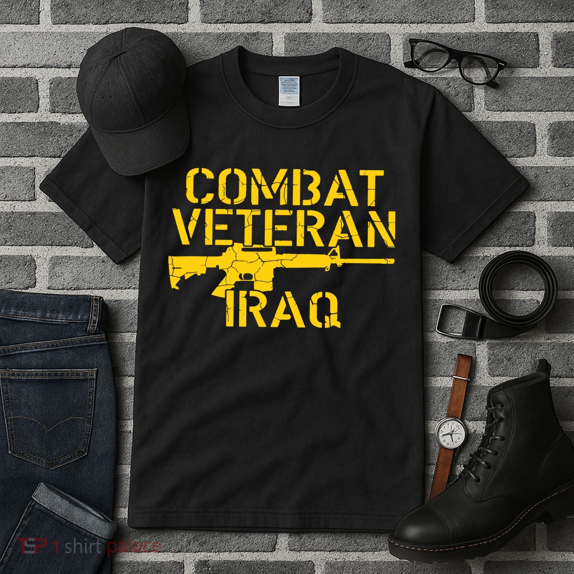 Iraq Combat Veteran Proud Tall T-Shirt