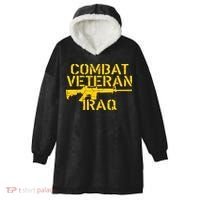 Iraq Combat Veteran Proud Hooded Wearable Blanket thumb 0