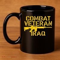 Iraq Combat Veteran Proud 11oz C Handle Ceramic Mug thumb 4