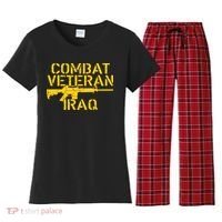 Iraq Combat Veteran Proud Women's Flannel Pajama Set thumb 0