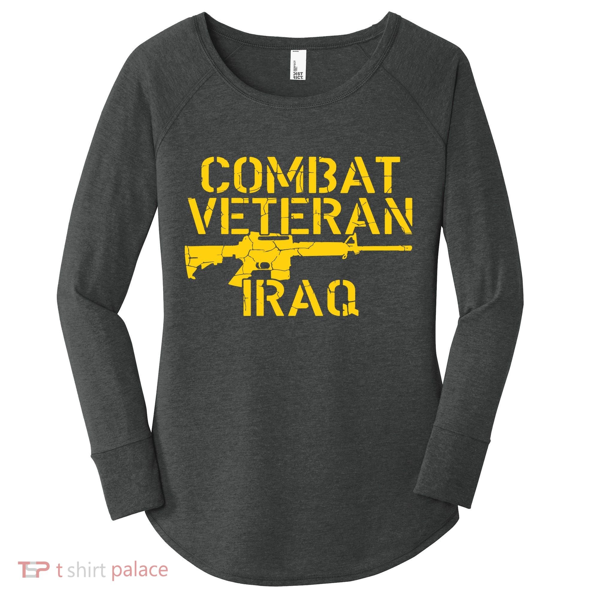 Iraq Combat Veteran Proud Women's Perfect Tri Tunic Long Sleeve Shirt
