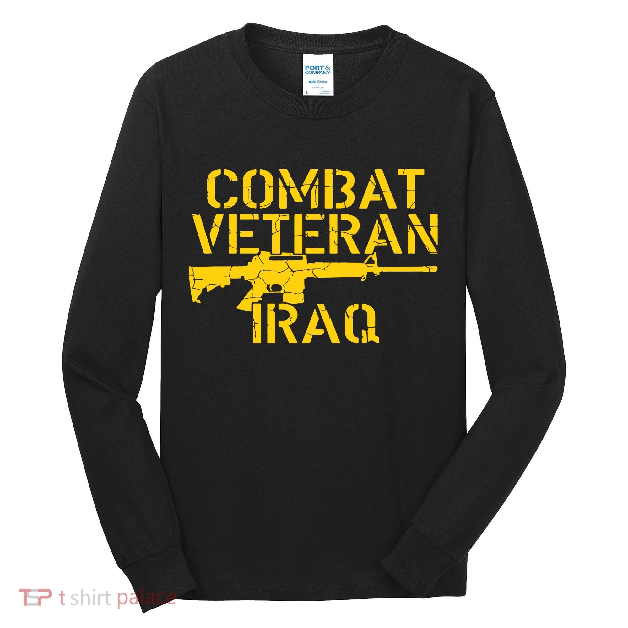 Iraq Combat Veteran Proud Tall Long Sleeve Shirt