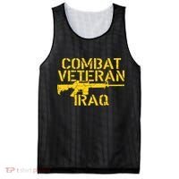 Iraq Combat Veteran Proud Mesh Reversible Basketball Jersey Tank thumb 0