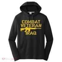Iraq Combat Veteran Proud Performance Fleece Hoodie thumb 0