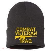 Iraq Combat Veteran Proud Sustainable Knit Beanie thumb 0