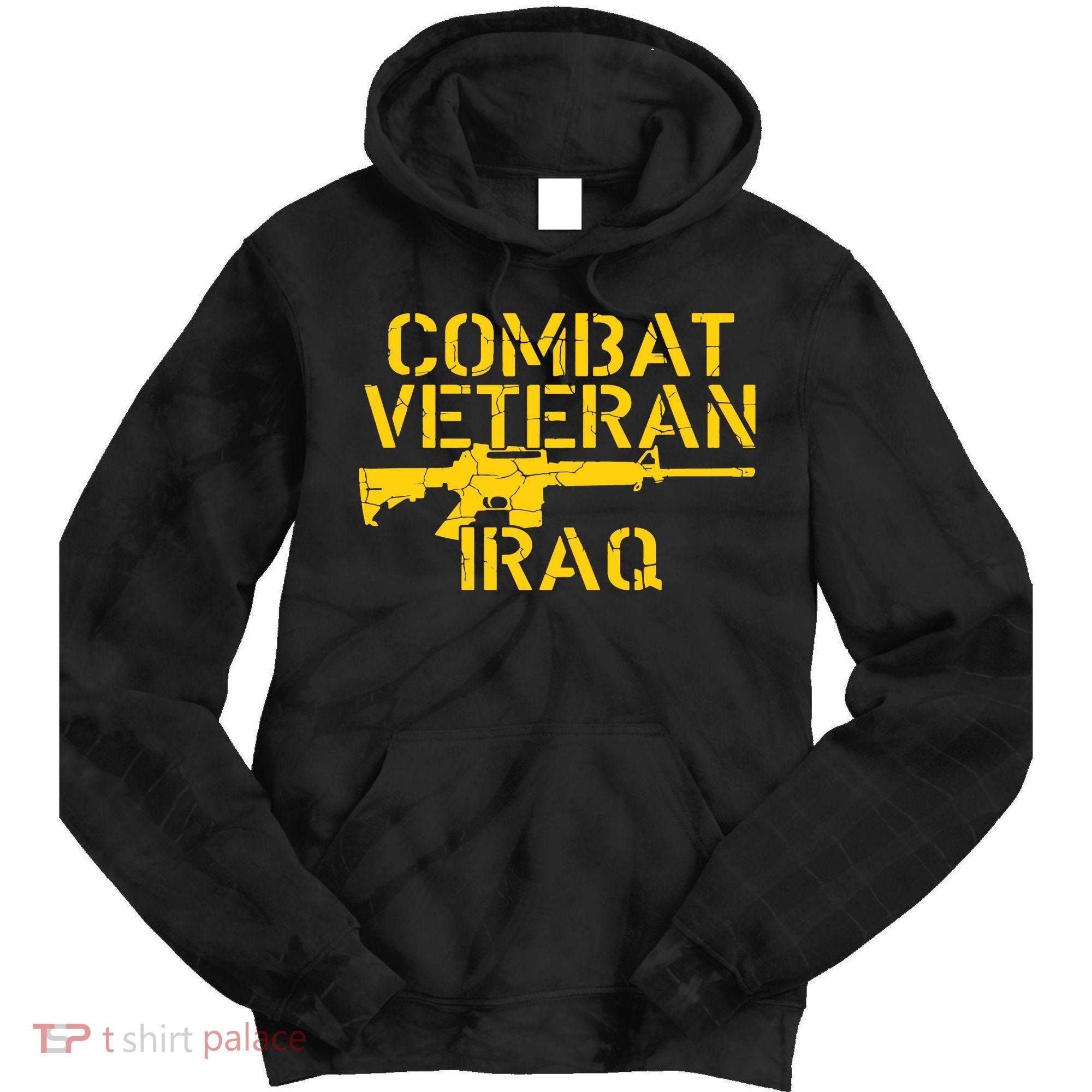 Iraq Combat Veteran Proud Tie Dye Hoodie