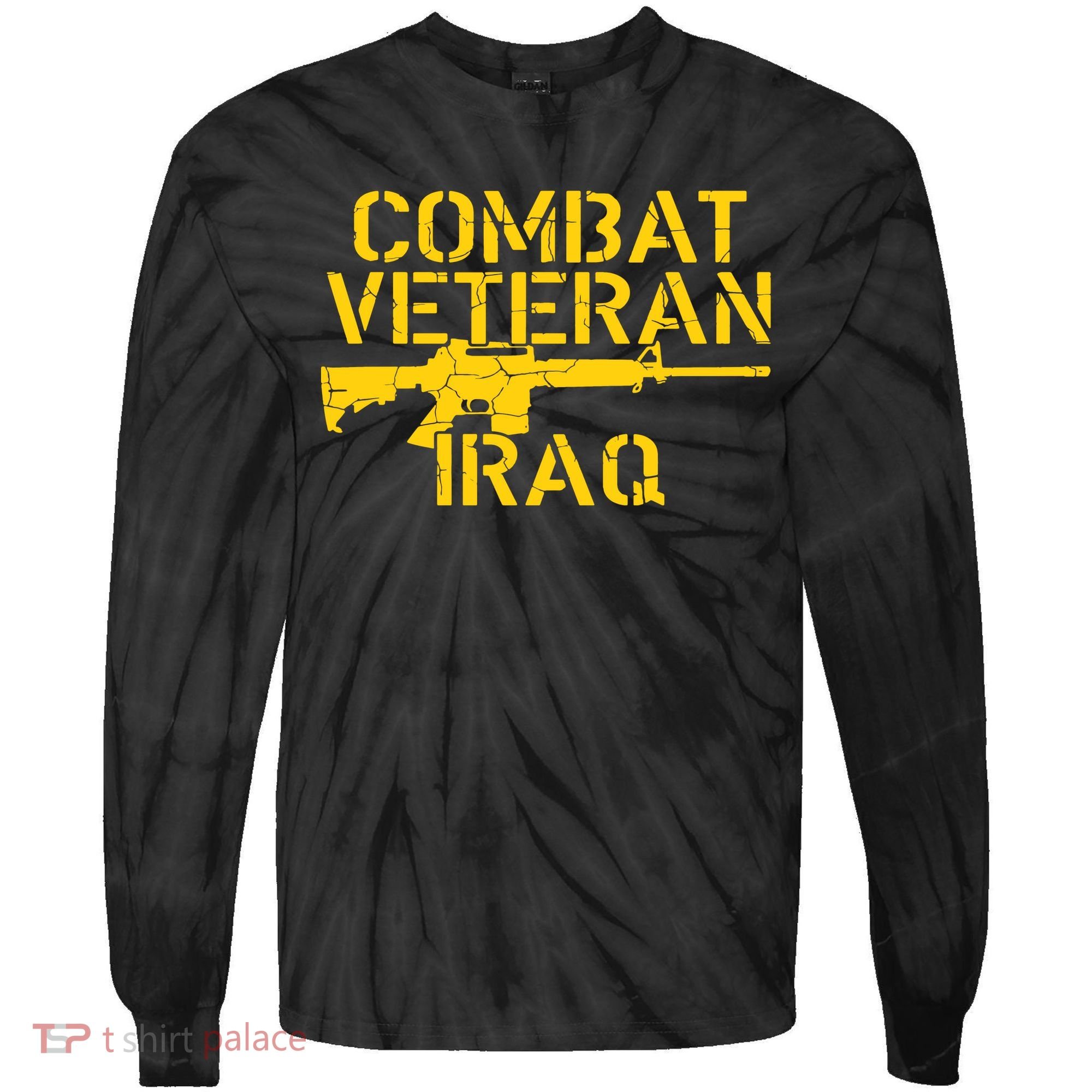 Iraq Combat Veteran Proud Tie-Dye Long Sleeve Shirt