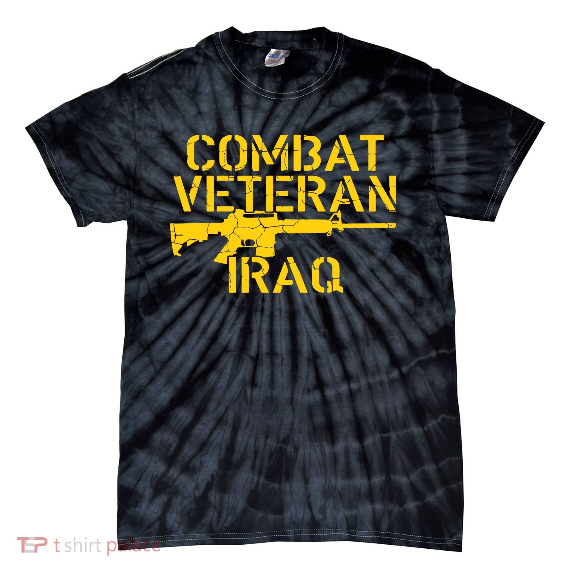 Iraq Combat Veteran Proud Tie-Dye T-Shirt