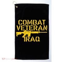 Iraq Combat Veteran Proud Golf Towel thumb 0