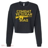 Iraq Combat Veteran Proud Cropped Pullover Crew thumb 0