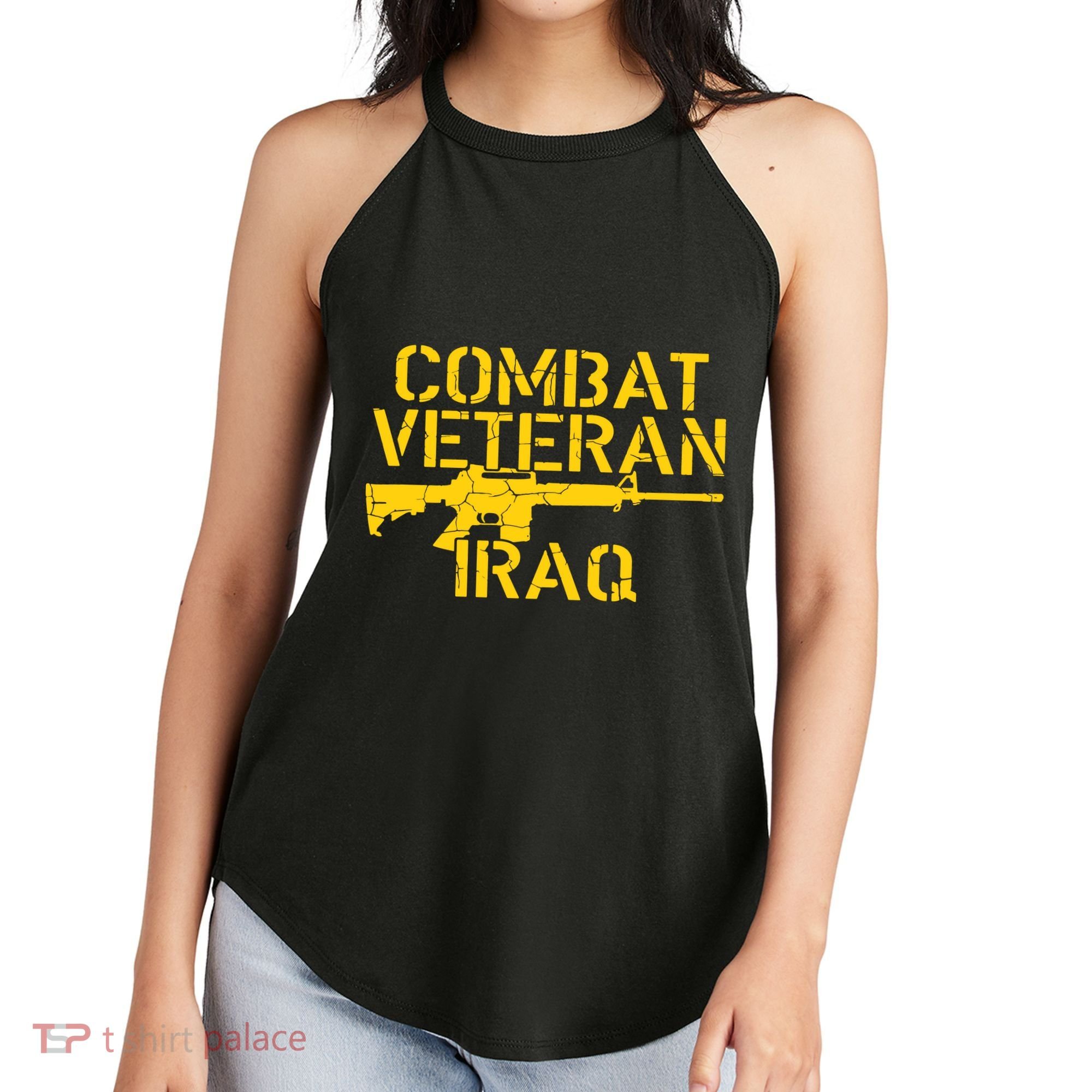 Iraq Combat Veteran Proud Women's Perfect Tri Rocker Tank