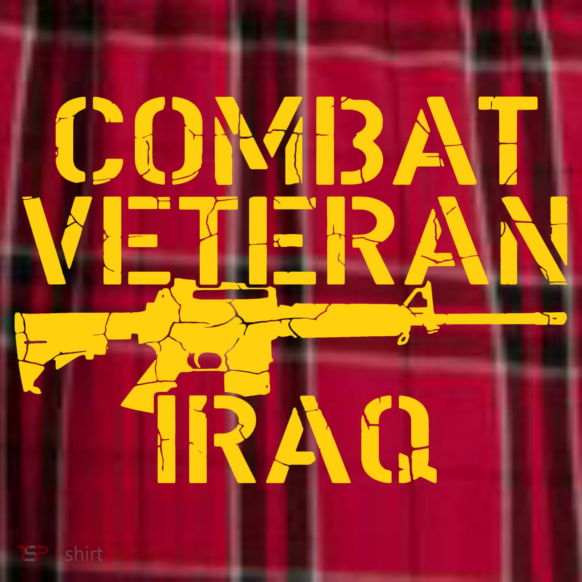 Iraq Combat Veteran Proud Men's Flannel Plaid Pajama Pants