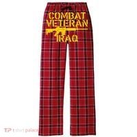 Iraq Combat Veteran Proud Women's Flannel Plaid Pajama Pants thumb 0