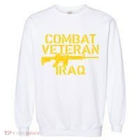 Iraq Combat Veteran Proud Garment-Dyed Sweatshirt thumb 0