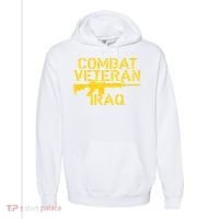 Iraq Combat Veteran Proud Comfort Colors Garment-Dyed Hooded Sweatshirt thumb 0