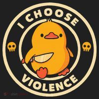 I Choose Violence Duck Women's Sweatshirt thumb 2