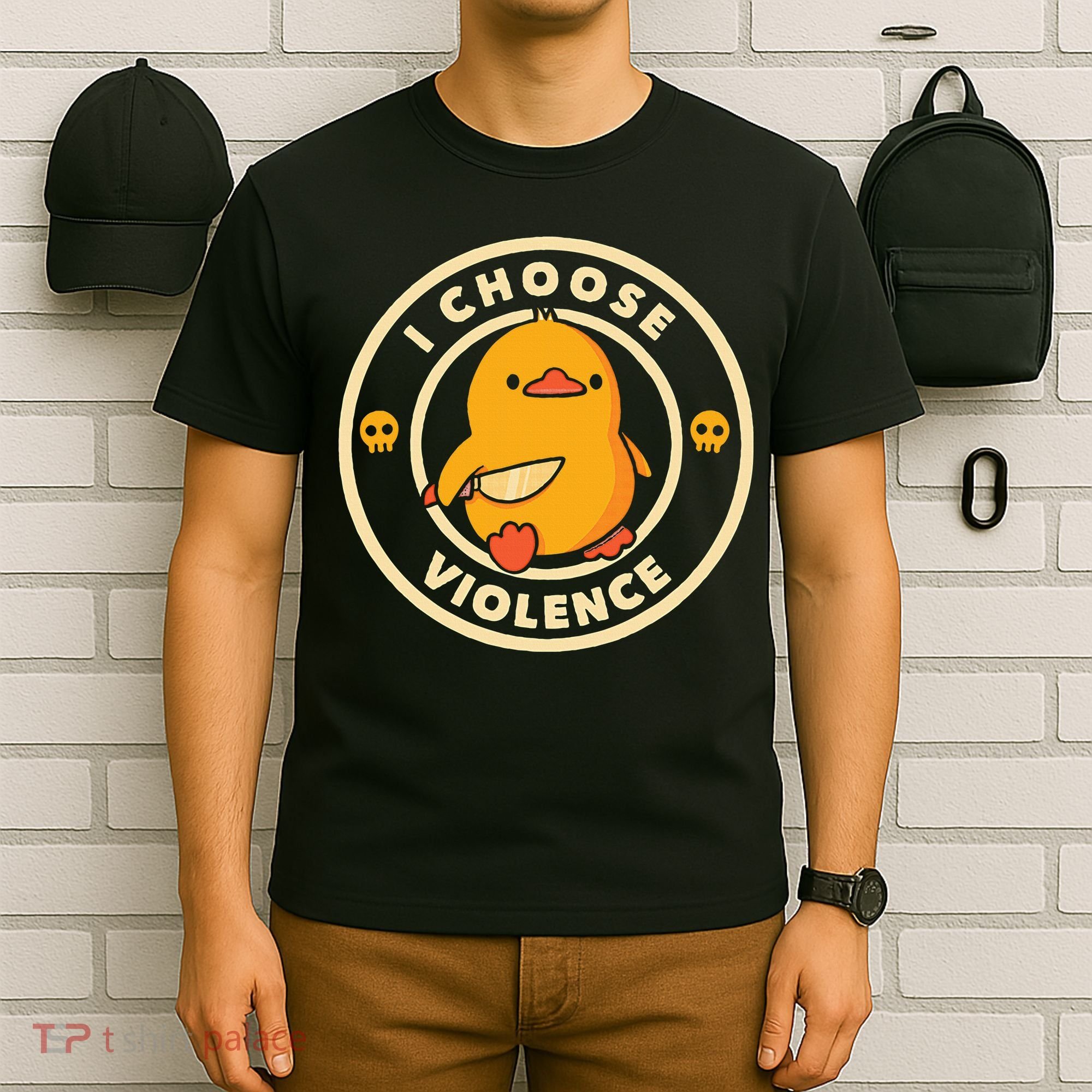 I Choose Violence Duck T-Shirt