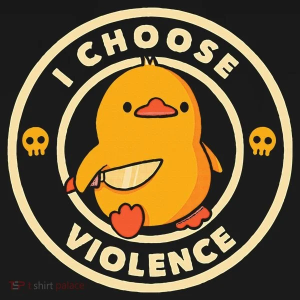 I Choose Violence Duck Ornament