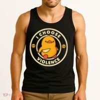 I Choose Violence Duck Tank Top thumb 3