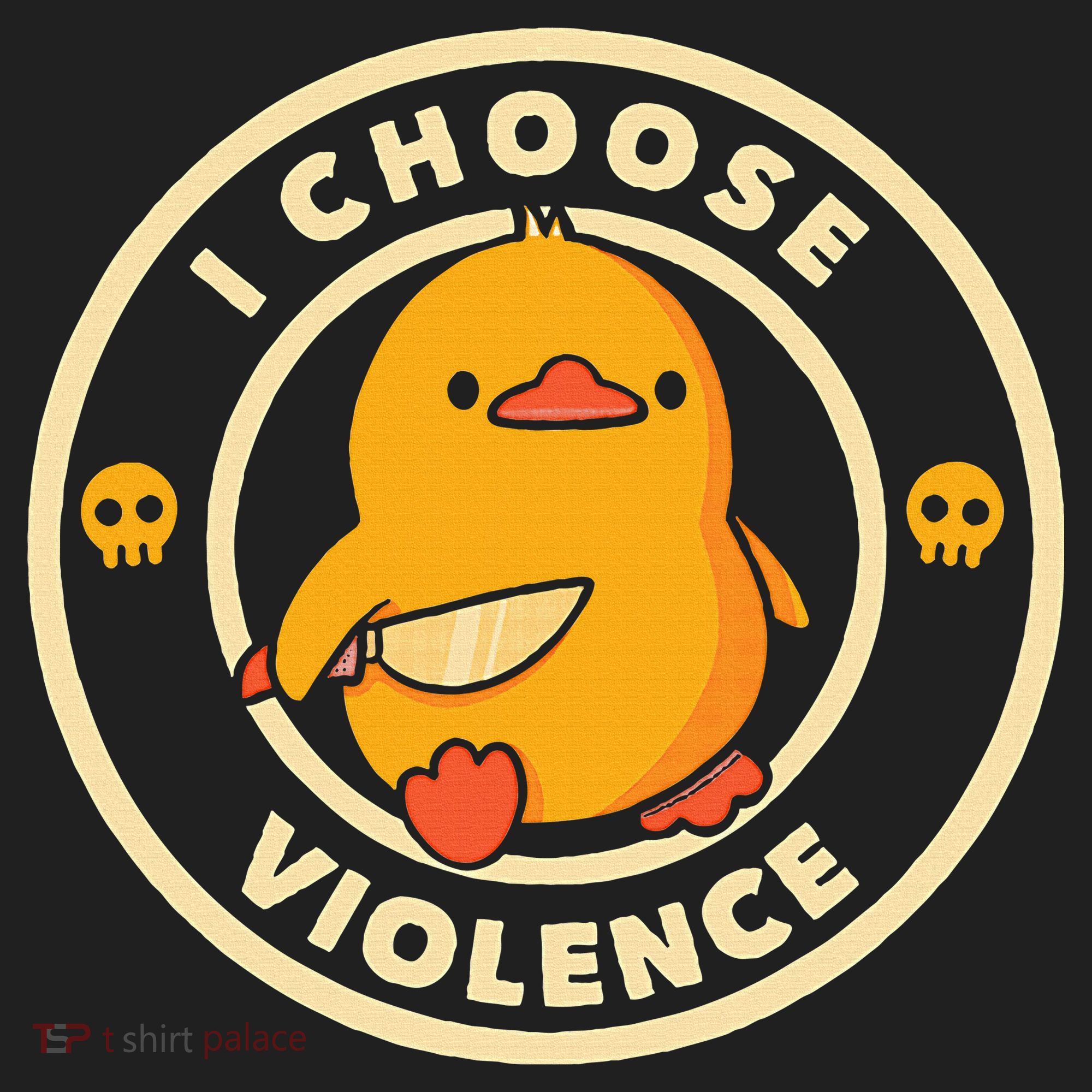 I Choose Violence Duck Golf Towel