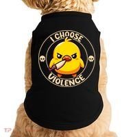 I Choose Violence Duck Doggie Tank thumb 0