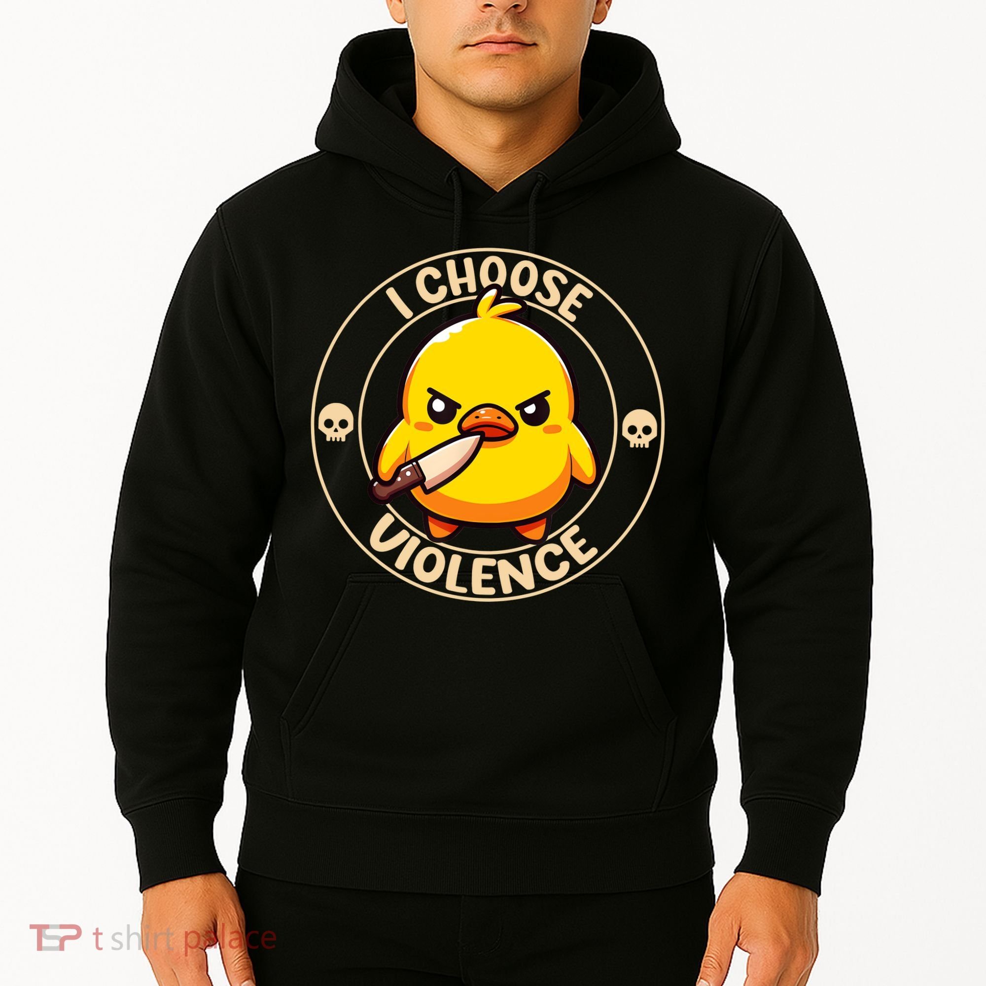 I Choose Violence Duck Hoodie
