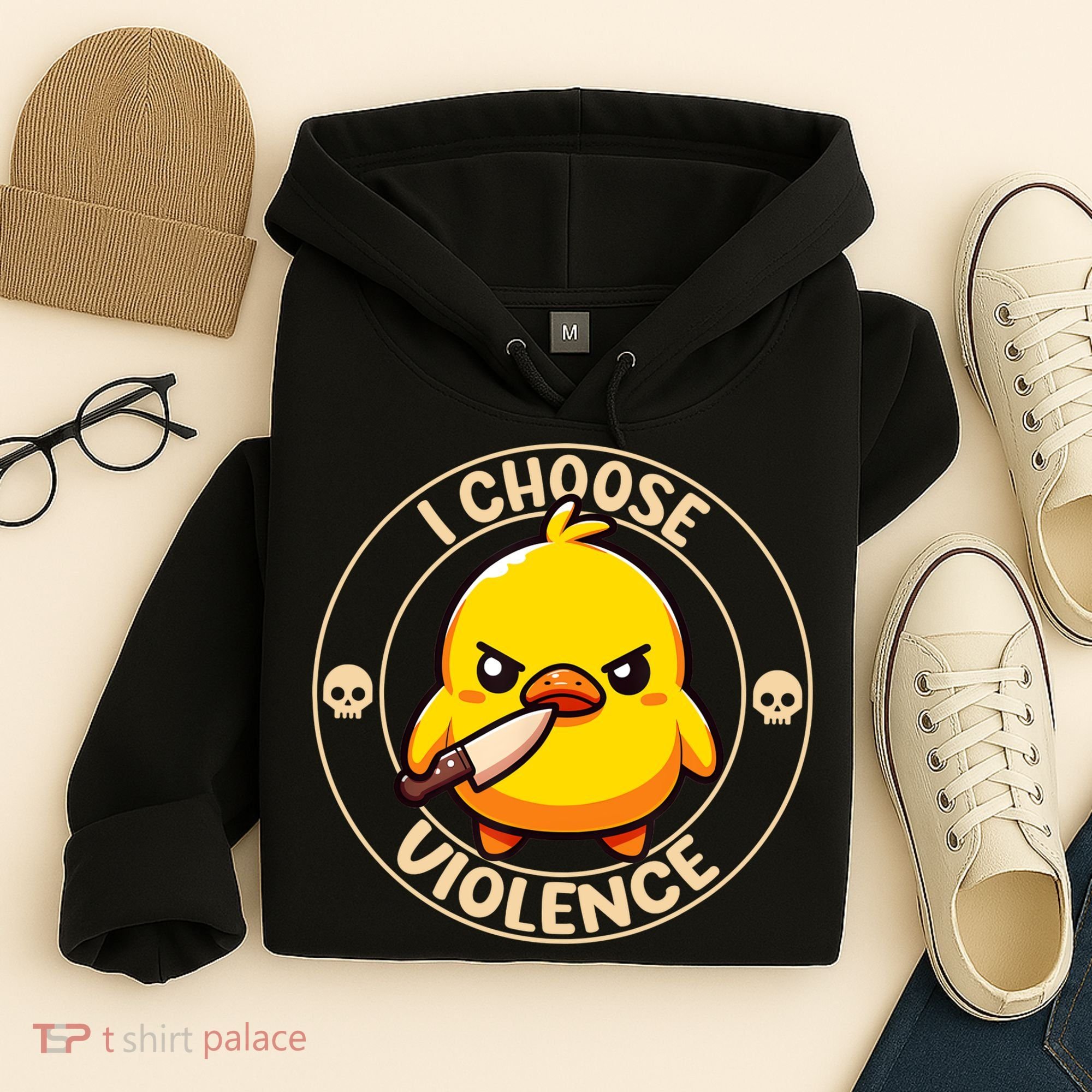 I Choose Violence Duck Hoodie