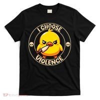 I Choose Violence Duck T-Shirt thumb 0