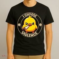 I Choose Violence Duck T-Shirt thumb 3