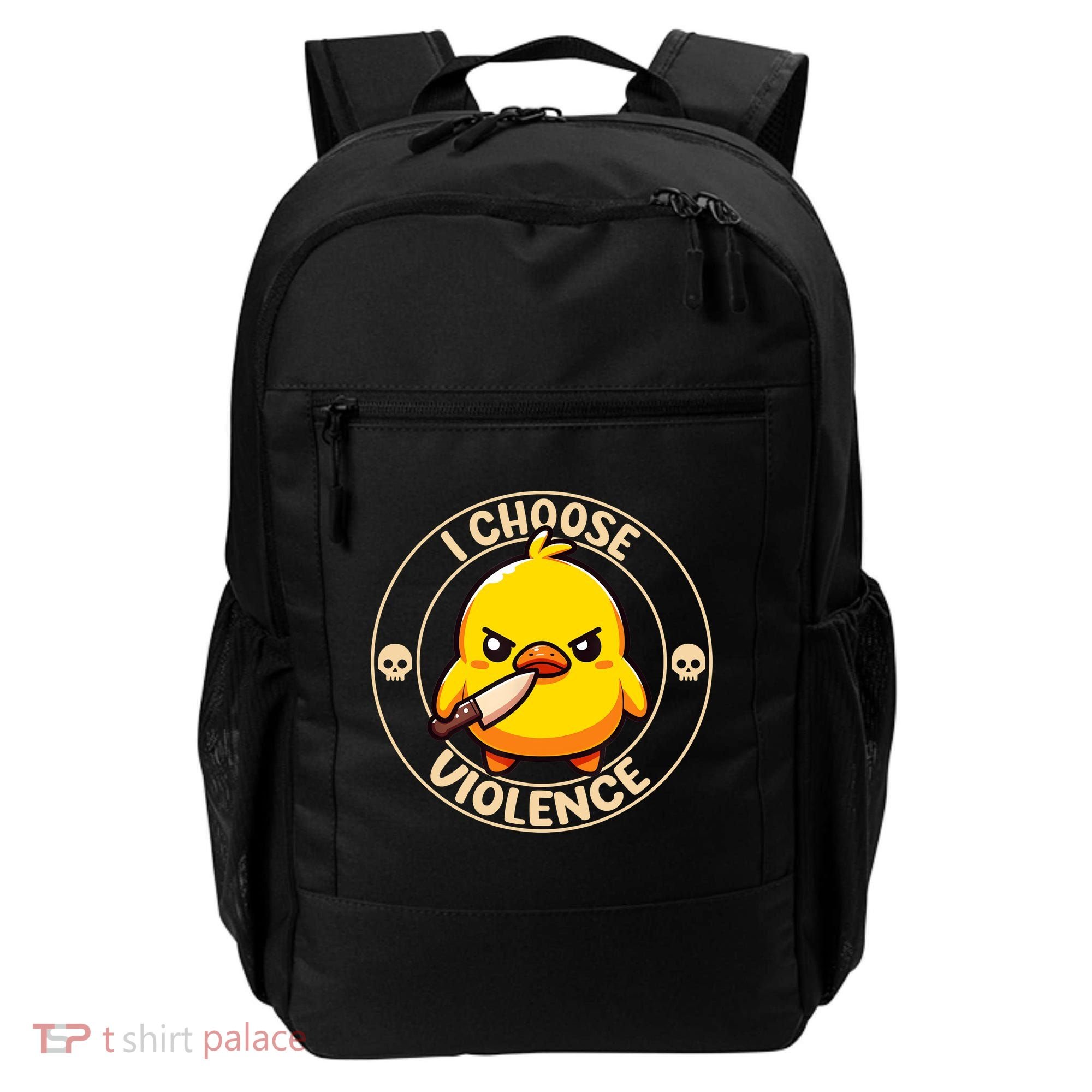 I Choose Violence Duck Backpack
