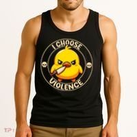 I Choose Violence Duck Tank Top thumb 3