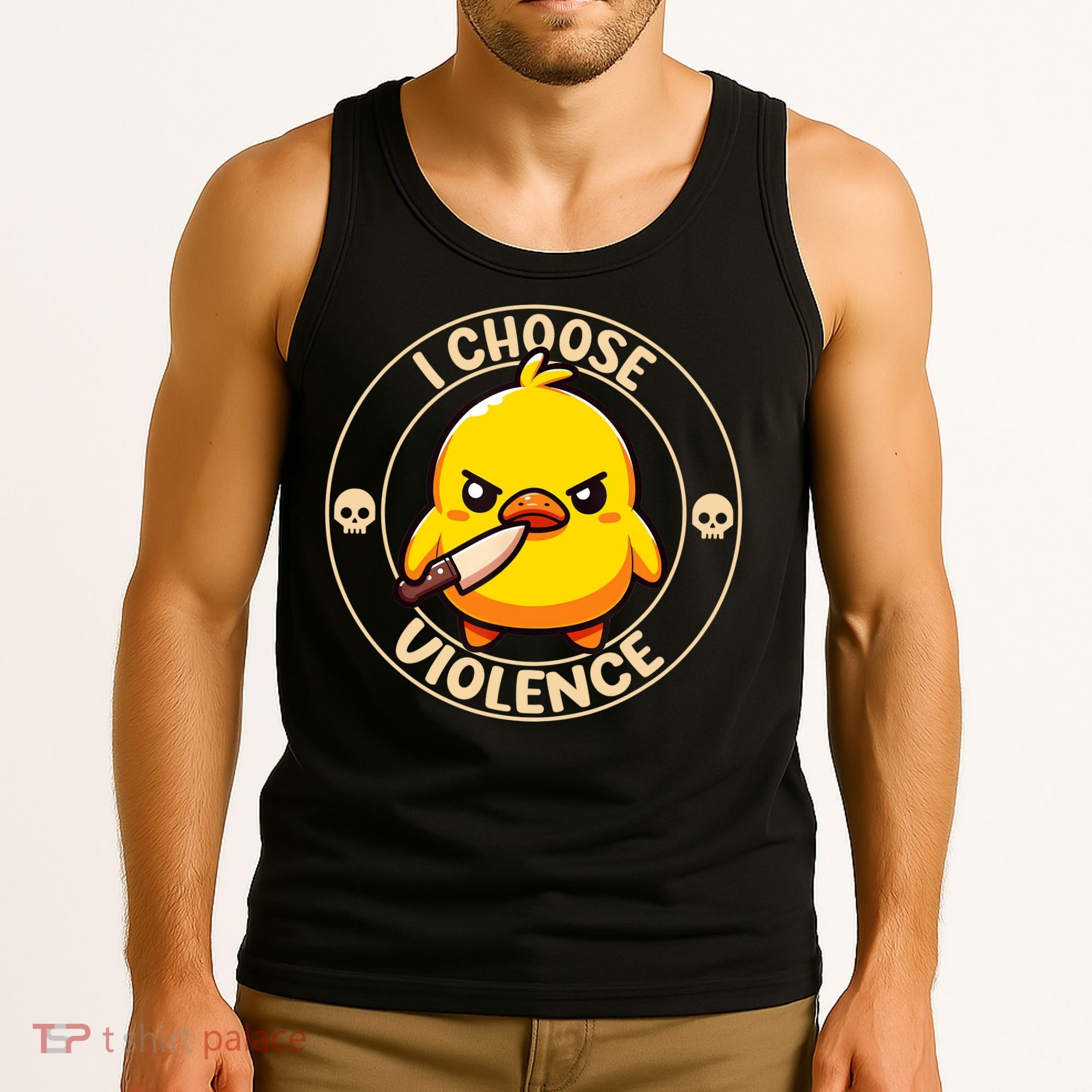 I Choose Violence Duck Tank Top