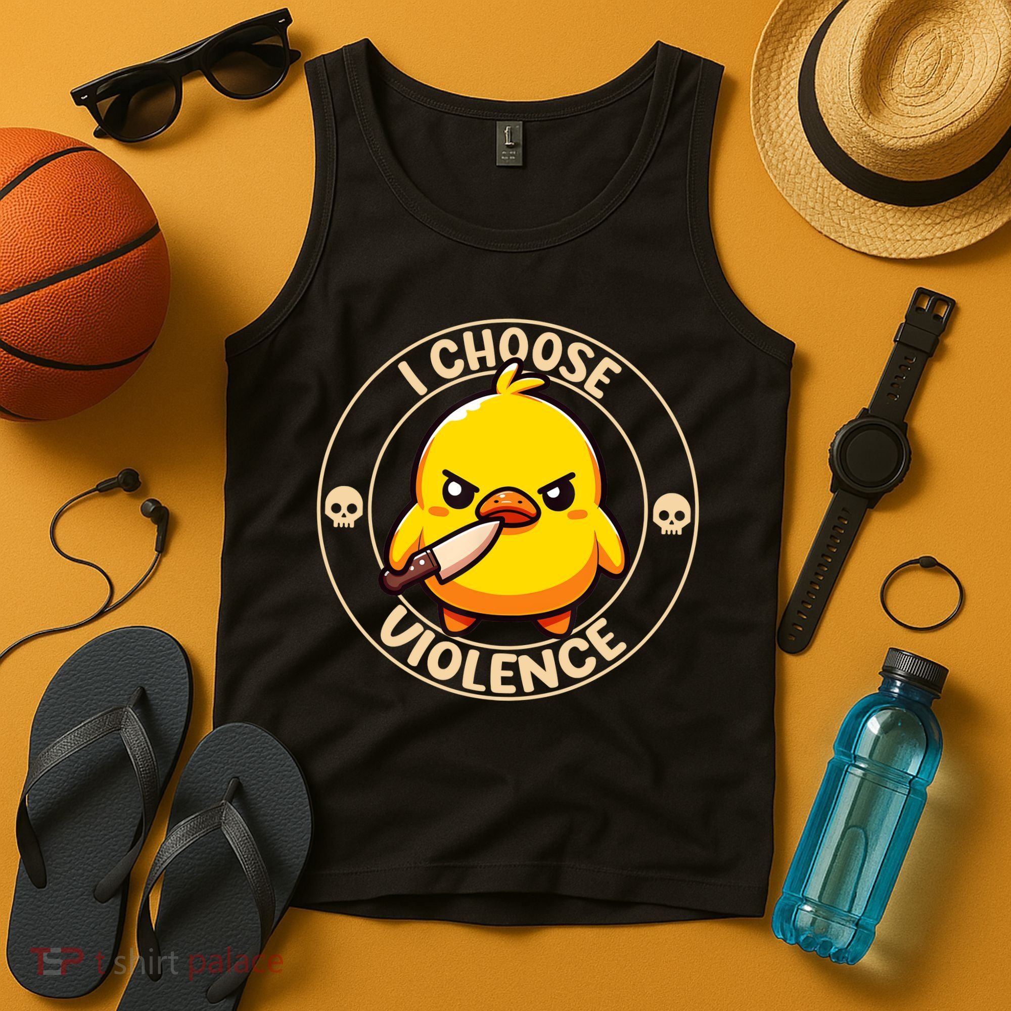I Choose Violence Duck Tank Top