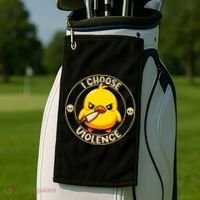 I Choose Violence Duck Golf Towel thumb 2