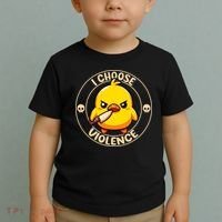 I Choose Violence Duck Toddler T-Shirt thumb 2