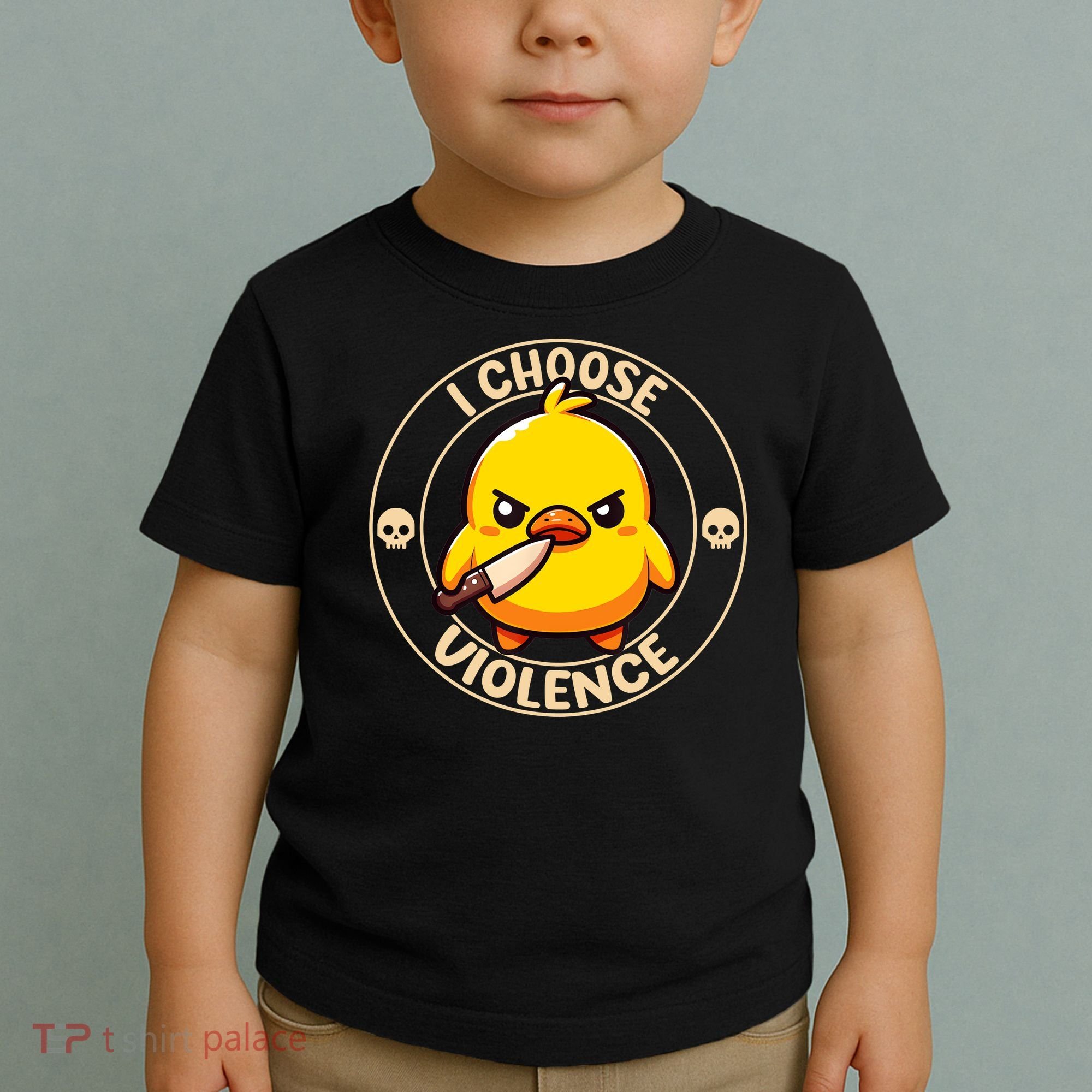 I Choose Violence Duck Toddler T-Shirt