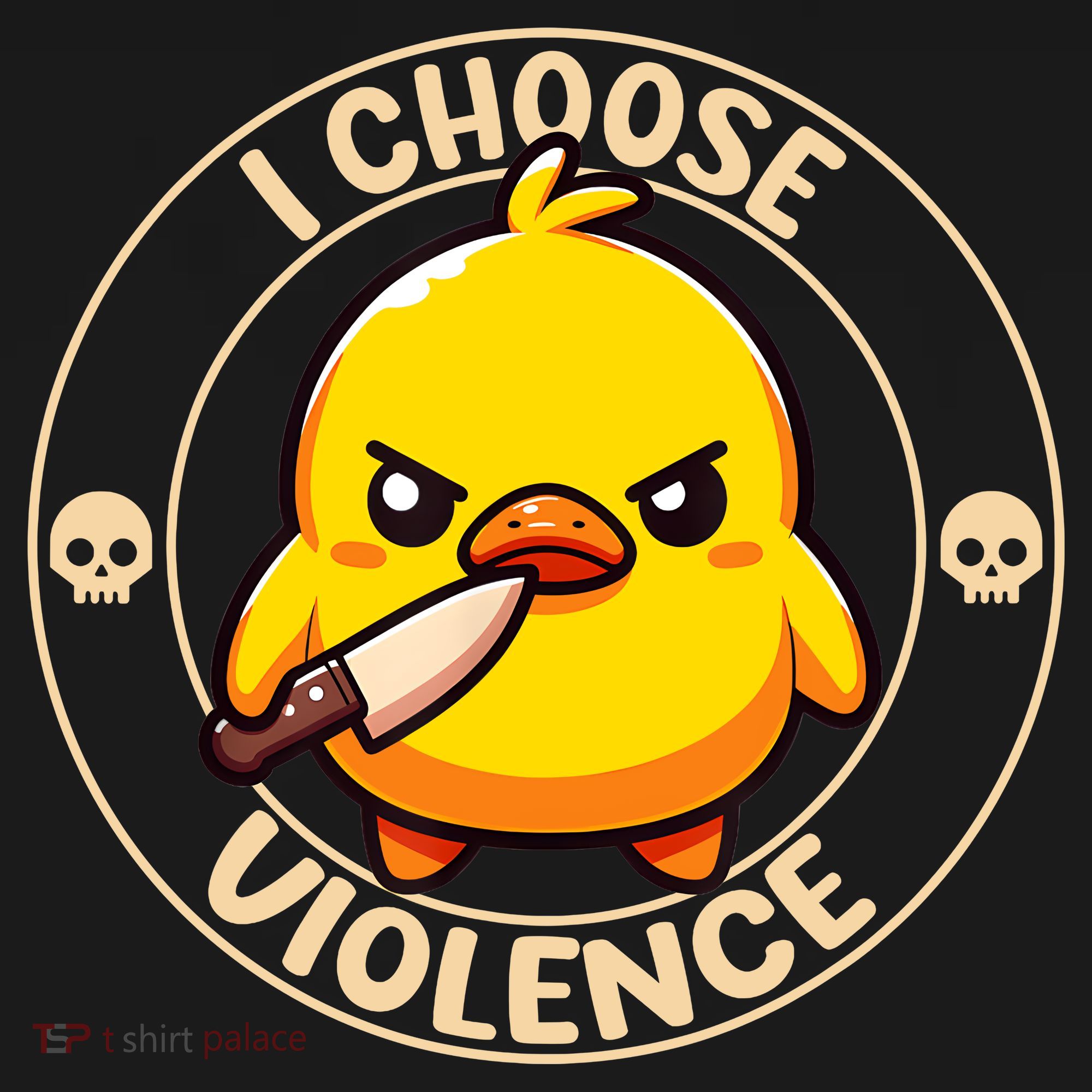 I Choose Violence Duck Toddler T-Shirt