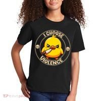 I Choose Violence Duck Kids T-Shirt thumb 2
